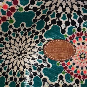 Fossil Bags - Fossil Coated Canvas Makeup Pouches (2 pouches) Fossil Bags - Fossil Coated Canvas Makeup Pouches (2 pouches)